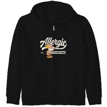 Discover Disneyss Princess Snow White Allergic To Everything Zip Hoodies