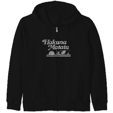 Discover Disneyss Lion King Hakuna Matata Silhouette Zip Hoodies