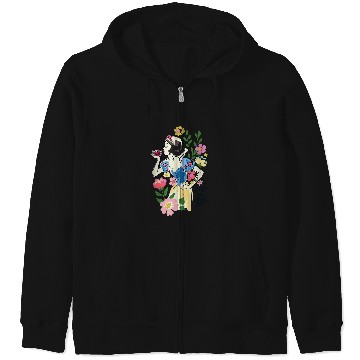 Discover Disneyss Princess Snow White Just One Bite Floral Zip Hoodies