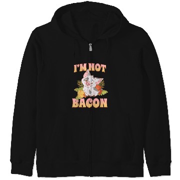 Discover Disneyss Moana 2 Pua I'm Not Bacon Tropical Panel Zip Hoodies