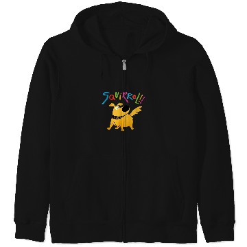 Discover Disney Pixar UP Dug Squirrel Pose Zip Hoodies