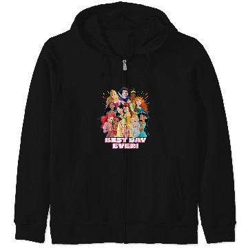 Discover Disneyss Princess Best Day Ever Friend Family Trip Matching Zip Hoodies