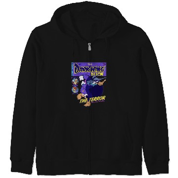 Discover Disney Darkwing Duck Black  Classic Fit Zip Hoodies
