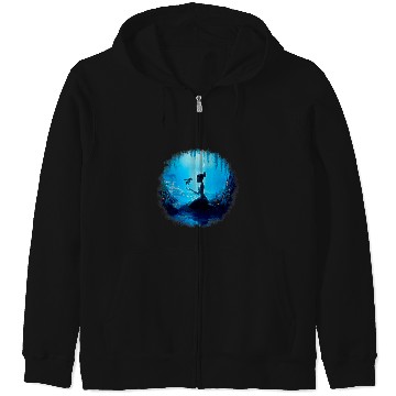 Discover Disney Princess And The Frog Swamp Night Graphic Zip Hoodies