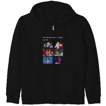 Discover Disney Princess Not Dramatic Meme Panel Zip Hoodies