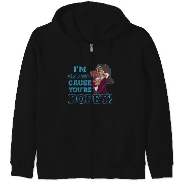 Discover Disneyss Snow White Grumpy Because You're Dopey Zip Hoodies