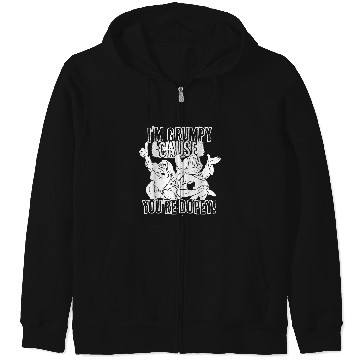 Discover Disneyss Snow White Grumpy Cause You're Dopey Graphic Zip Hoodies