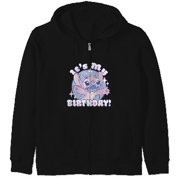 Discover Disneys Lilo Stitch Angel It's My Birthday Sparkle Zip Hoodies