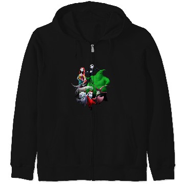 Discover Disneyss The Nightmare Before Christmas Characters Group shots Zip Hoodies
