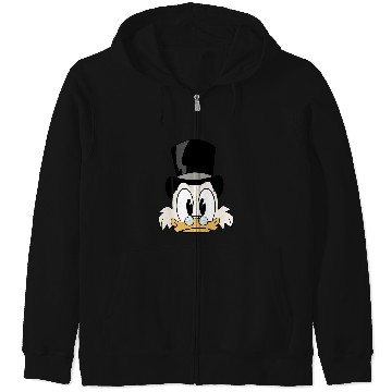 Discover Disney Ducktales Scrooge Mcduck Big Face Zip Hoodies