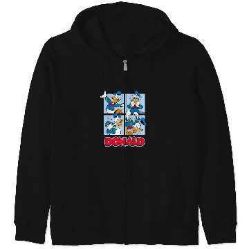 Discover Disney - Donald Duck Grid Zip Hoodies