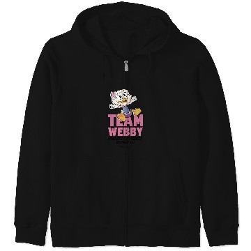 Discover Disney Ducktales Team Webby Knowledge Is The Greatest Weapon Zip Hoodies