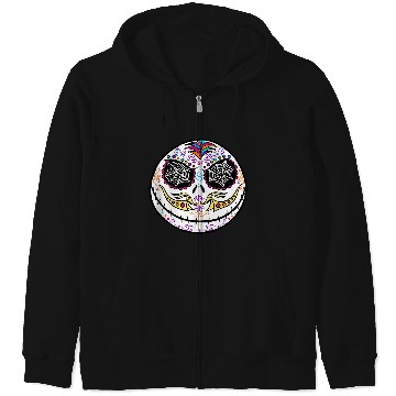 Discover Disneyss The Nightmare Before Christmas Jack Sugar Skull Zip Hoodies