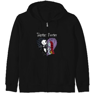 Discover Disneyss The Nightmare Before Christmas Jack Sally Together Zip Hoodies