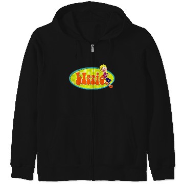Discover Disneyss Channel Lizzie Mcguire Animated Lizzie Logo Zip Hoodies