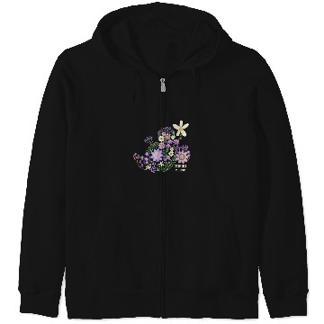 Discover Disney Minnie Mouse Spring Flowers Botanical Flo Zip Hoodies