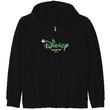 Discover Disneyss Logo St Patricks Day Vacation 2025 Trip Matching Zip Hoodies