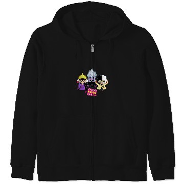 Discover Disney Villains Queen Ursula Cruella Happily NEV Zip Hoodies