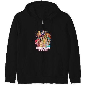 Discover Disneyss Princess Best Day Ever Friend Family Trip Matching Zip Hoodies