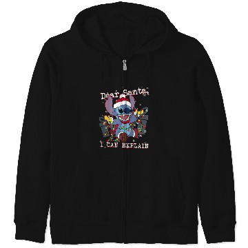 Discover Disneyss Lilo Stitch Christmas Dear Santa I Can Explain Zip Hoodies