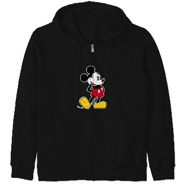 Discover Disney Mickey Mouse Classic Small Pose Zip Hoodies