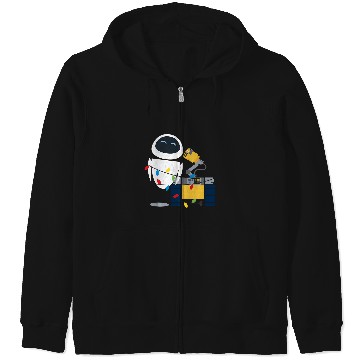 Discover Disney Pixar Wall-E Eve Christmas Light Wrap Zip Hoodies