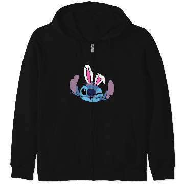 Discover Amazon Essentials Disney Stitch Winking Spring Easter Bunny Ears Bunny Zip Hoodies