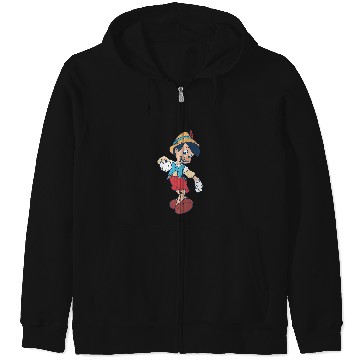 Discover Disney Pinocchio Vintage Portrait Zip Hoodies