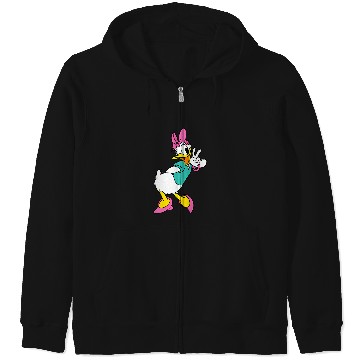 Discover Disney Mickey Friends Daisy Duck Small Pose Zip Hoodies