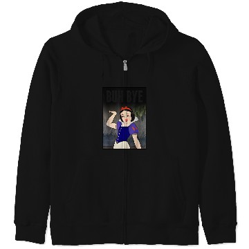 Discover Disneyss Snow White Buh Bye Poster Graphic Zip Hoodies