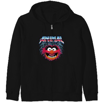 Discover Disney - The Muppets Animal Rock Long Sleeve Zip Hoodies