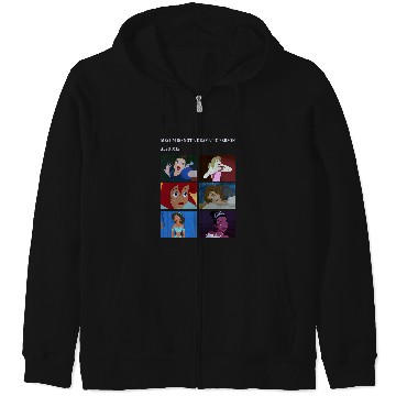 Discover Disney Princess Not Dramatic Meme Panel Zip Hoodies