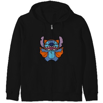 Discover Disney Stitch Bat Halloween Costume Zip Hoodies