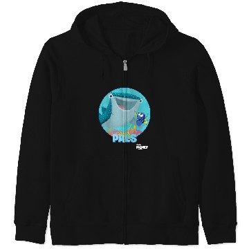 Discover Disney Pixar Finding Dory & Destiny Biggest Fish Pals Logo Zip Hoodies