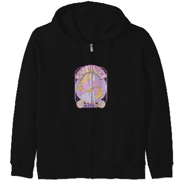 Discover Disney Tangled Rapunzel Seventies Retro Poster Zip Hoodies