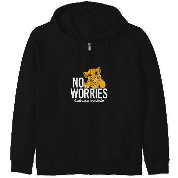 Discover Disney Lion King Classic No Worries Simba Zip Hoodies