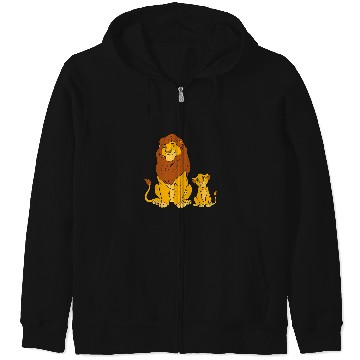 Discover Disney The Lion King Young Simba and Mufasa Zip Hoodies