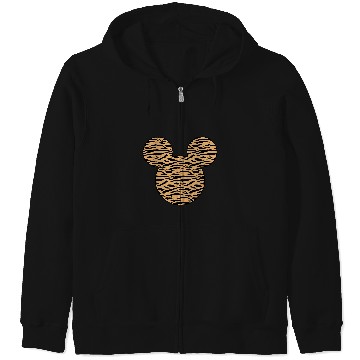 Discover Disney Mickey And Friends Mickey Tiger Print Fill Zip Hoodies