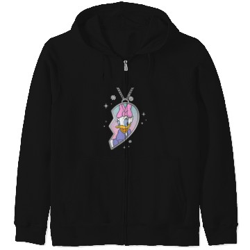 Discover Disneyss Bff Best Friends Matching Heart Necklace Daisy Duck Zip Hoodies