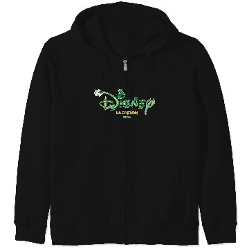 Discover Disneyss Logo St Patricks Day Vacation 2025 Trip Matching Zip Hoodies