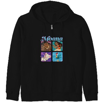 Discover Disneyss Moana Pua Maui Hei Hei Retro Box Up Chest Panels Zip Hoodies
