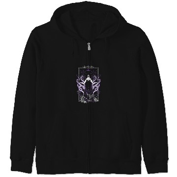 Discover Disney Ursula Tarot Card Poster Zip Hoodies