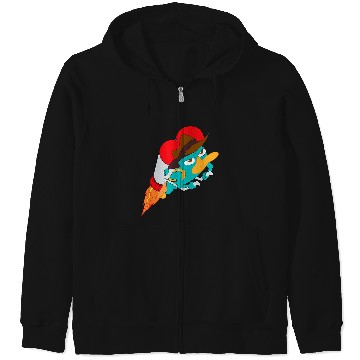 Discover Disney Phineas And Ferb Perry The Platypus Jetpack Action Zip Hoodies