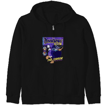 Discover Disney Darkwing Duck Black  Classic Fit Zip Hoodies