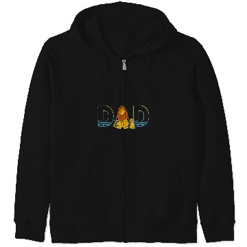 Discover Disney The Lion King Simba and Mufasa Dad Zip Hoodies