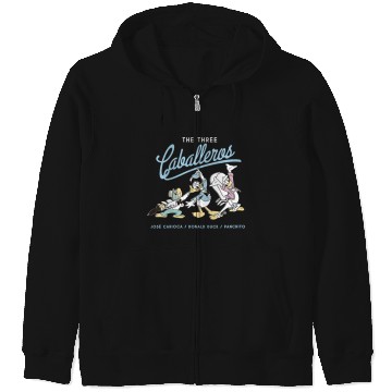 Discover Womens Disney The Three Caballeros Retro Donald Duck V-Neck Zip Hoodies