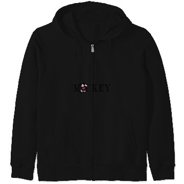 Discover Disney Mickey And Friends Mickey Mouse Simple Text Zip Hoodies