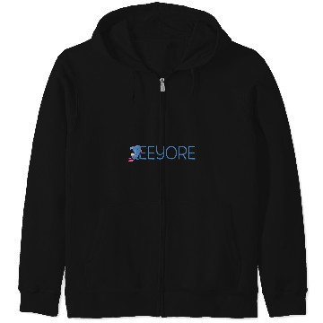 Discover Disney Winnie the Pooh Eeyore Classic Lettering Zip Hoodies