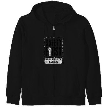 Discover Disney The Muppets Safety First Sign Beaker Distressed Zip Hoodies