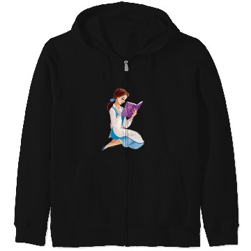 Discover Disney Princess Belle Small Print Zip Hoodies